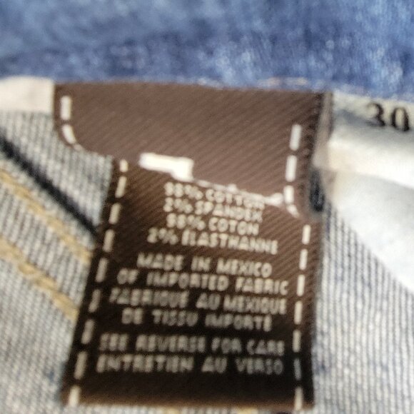 7 for all Mankind Crop Straight Leg Jeans Womens 30 Lightwash - Picture 5 of 9